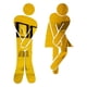 thumbnail image 5 of Letreros de Baño para Hombres Y Mujeres, 1 Par de Pictogramas, Acrílico, Autoadhesivo, Placa Trasera, Señalización para Puerta de Baño, para Centro Co Dorado Fernando baño, 5 of 8