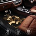 thumbnail image 4 of XMXT Waterproof Floor Mats for Cars, Gold Mechanical Butterfly Non-Slip Universal Fit Auto Carpet Car Decor Mat for Women Men, Set of 4, 4 of 6