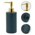 thumbnail image 5 of Unique Bargains 1 Pc Classic Cylindrical Soap Pump Dispenser for Hotels 350ml Gold Tone Blue, 5 of 6