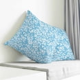 thumbnail image 3 of Blue Spring Floral Pillow Covers 16x16 Inch Decorative Throw Pillow Cover, Farmhouse Flowers Elegant Pastoral Sofa Pillowcases Accent Cushion Case Home Decor Bedroom Living Room, 3 of 6