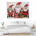 thumbnail image 3 of GOSMITH  Christmas Gnomes Tapestry Wall Hanging, Merry Christmas Wall Tapestry, Christmas Wall Backdrop, Christmas Wall Decorations, Christmas Wall Blanket, 40x30 Inch, 3 of 7