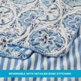 thumbnail image 4 of Coastal Living Throw Blanket, Reversible Plush Fleece Blanket for Couch, Blue Sand Dollars, 50" x 72", 4 of 11