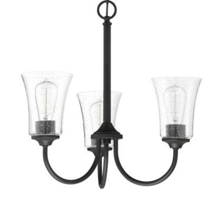 

Craftmade 50423 Gwyneth 3 Light 20 Wide Chandelier - Black