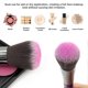 thumbnail image 2 of Makeup Brush Set, 10pcs Complete Synthetic Kabuki Eye Shadow Concealer Make Up Brushes Beautiful Crystal Handle (Purple), 2 of 4