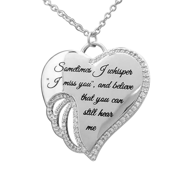 Corazón Angel W Mujeres lingotes Fiesta Collar Regalo Collares Vintage Colgantes