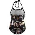 thumbnail image 2 of The Vampire Diaries Characters Children's One-piece Swimwear Halterneck Swimsuit Summer Beach Girl's Bathing Suits Breathable Beachwear, 2 of 7
