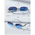 thumbnail image 5 of Men Geometric Rimless Fashion Glasses, 5 of 5