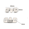 thumbnail image 1 of Gancho para marco de fotos, Conector de muebles Soporte de montaje empotrado, Colgador de fotos de metal fuerte montado en la pared para colocar fotos, fotos o espejos 10 pares ShuxiuWang 8390605091186, 1 of 1
