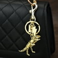 thumbnail image 2 of KUFptva Colorful Alloy Dinosaur Bone Keyring Eye Catching Metal Keychain Accessory Fashionable Bag Charm Ornament for Students, 2 of 7