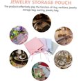 thumbnail image 4 of ERDOUY 2pcs Jewelry Bag Jewelry Pouch Small Jewelry Gift Bags Jewelry Packaging Bag Earring Bags Bracelet Holder Necklace Jewlery Jewelry Mini Bag Customized Fiber Container（Pink）, 4 of 4