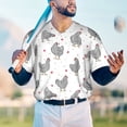 thumbnail image 5 of Uemuo Funny Chicken Print Mens Polo Shirts Baseball T-shirt Performance Short Sleeve Golf Shirt Moisture Wicking Athletic Casual Collared T-Shirt-XX-Large, 5 of 7