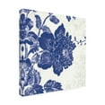 thumbnail image 4 of Trademark Fine Art 'Toile Roses IV Indigo' Canvas Art by Sue Schlabach, 4 of 4