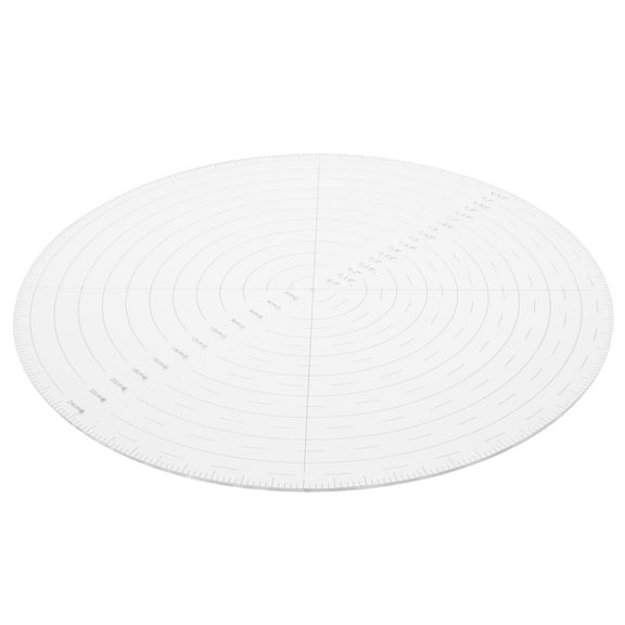 RENACLIPY Acrylic Centering Ruler, Transparent, Circular Design, Precise Scales, for Sewing and Quilting, DIY