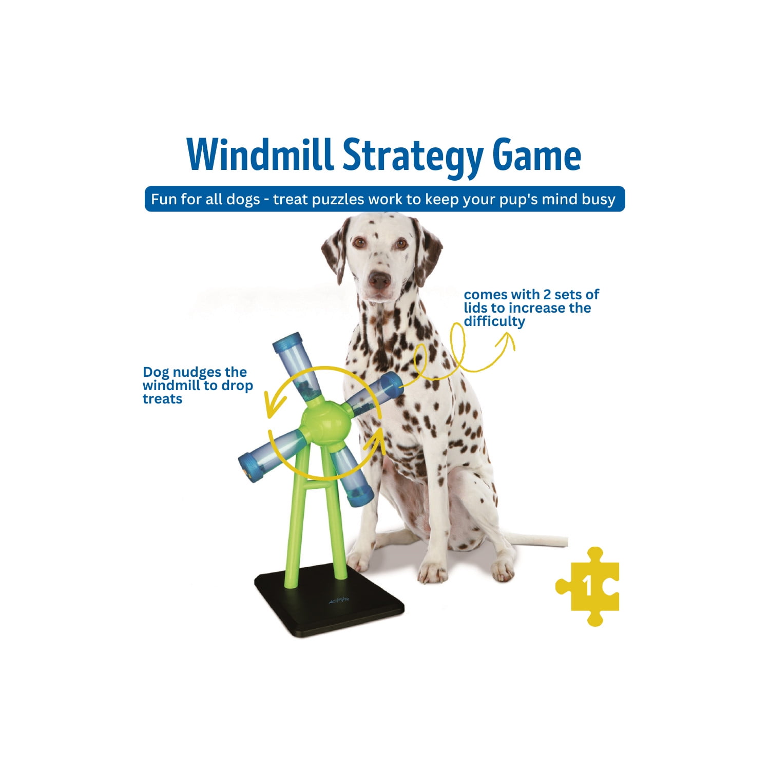 TRIXIE Dog Activity Windmill Strategy Game, Level 1, Beginner Dog