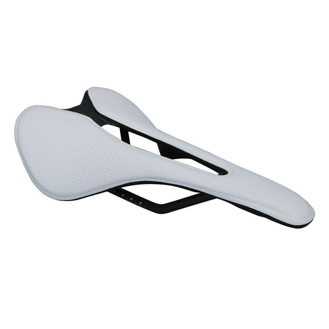 Bikes Saddle Multicolored Craftsmanship Hollow Design Biking Accessories Cycling Pad Leather Cushion Shockproof Replaced Part White