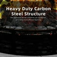 thumbnail image 4 of 48" Smokeless Fire Pit Ring, Heavy Duty Metal Fire Ring for DIY Outdoor Fire Pits, Above or In-Ground Use for Patio Backyard, Black-a, 4 of 8