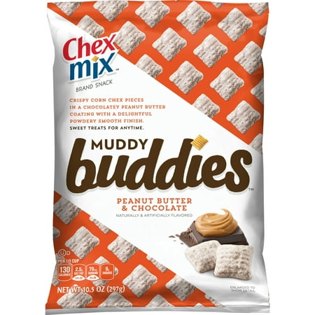 (2 Pack) Chex Mix Brand Snack Peanut Butter and Chocolate Muddy Buddies 10.5
