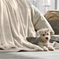 thumbnail image 2 of Bare Home Luxurious Ultra Soft Premium Microplush Fleece Blanket, Throw, Oyster, 2 of 5