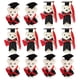 thumbnail image 1 of 12 mini osos de graduación, osos de peluche con birrete, osos de dibujos animados para ramo., 1 of 5