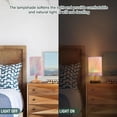 thumbnail image 5 of Colorful Rainbow Tie-dye Bedside Table Lamp LED Warm Lights with USB Charging Port Retro Cylinder Desk Lamps, 5 of 7