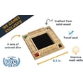 thumbnail image 2 of WE Games 4 Player Shut The Box(TM) Dice Game - Natural Wood - Travel Size, 2 of 6
