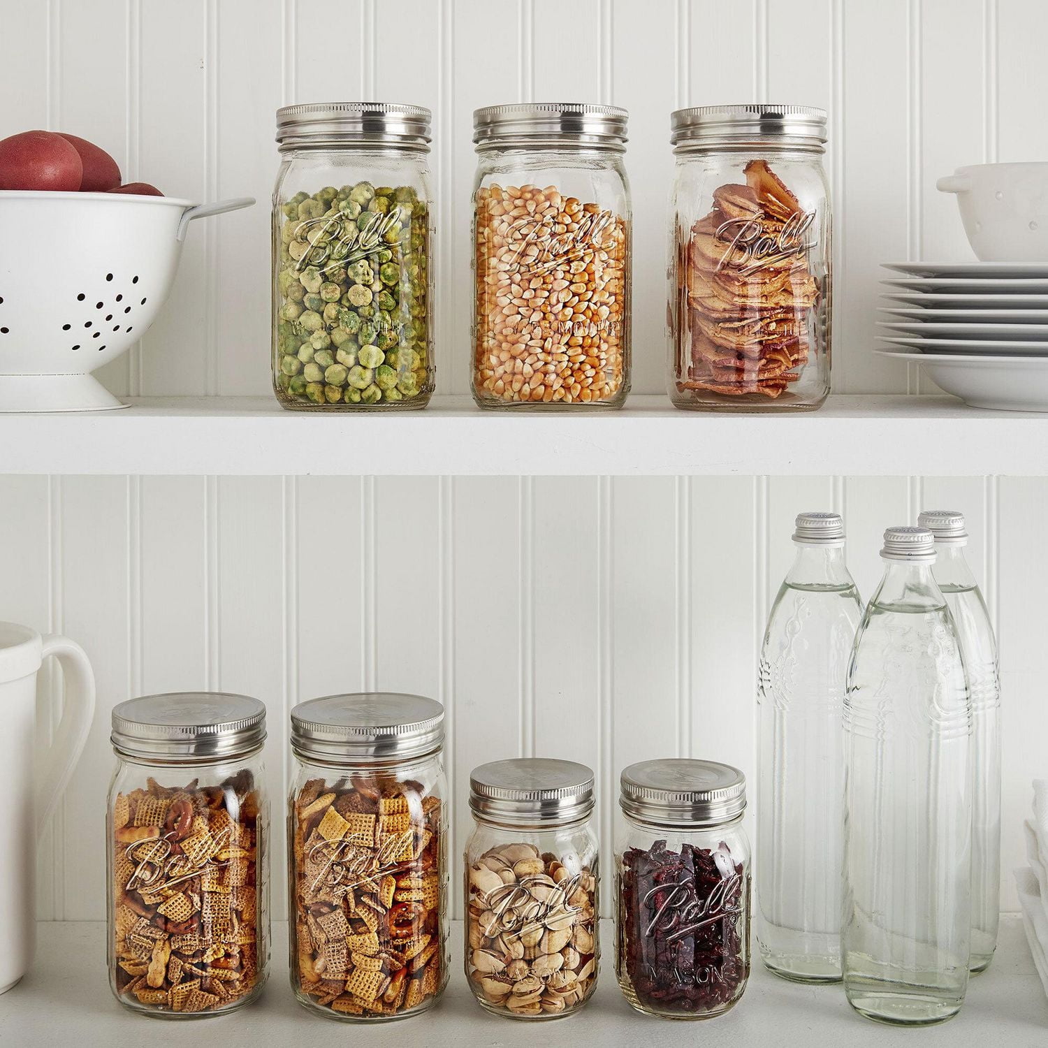 Couvercles en acier inoxydable Ball pour bocaux Mason, ouverture standard, paquet de 3 Sans BPA