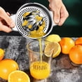 thumbnail image 3 of Vruelia Citrus Lemon Orange Grapefuit Juicer Manual Squeezer Stainless Steel 304 Robust Hand Juicer Reamer Rotation Press with Strainer, Dishwasher Safe, Easy to Clean, Heavy Duty, 3 of 6