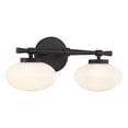 thumbnail image 3 of Barrow 2-Light Bathroom Vanity Light in Matte Black, 3 of 6