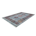 thumbnail image 2 of SantaCatarina Blue Modern Polyester Area Rugs for Living Room Washable Rugs Boho Moroccan Area Rug Soft Geometric Bohemian Distressed Indoor Rug for Bedroom Dining Room Office Foldable Nonslip Rug, 2 of 9