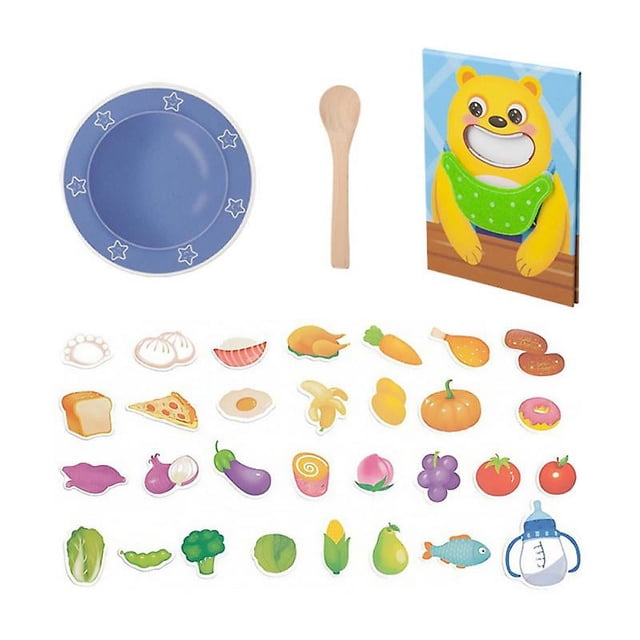 1 juego aparato de alimentación de alimentos de juguete