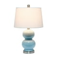 thumbnail image 2 of Lalia Home LHT-4003-LT Dual Orb Table Lamp with Fabric Shade, Light Blue, 2 of 6