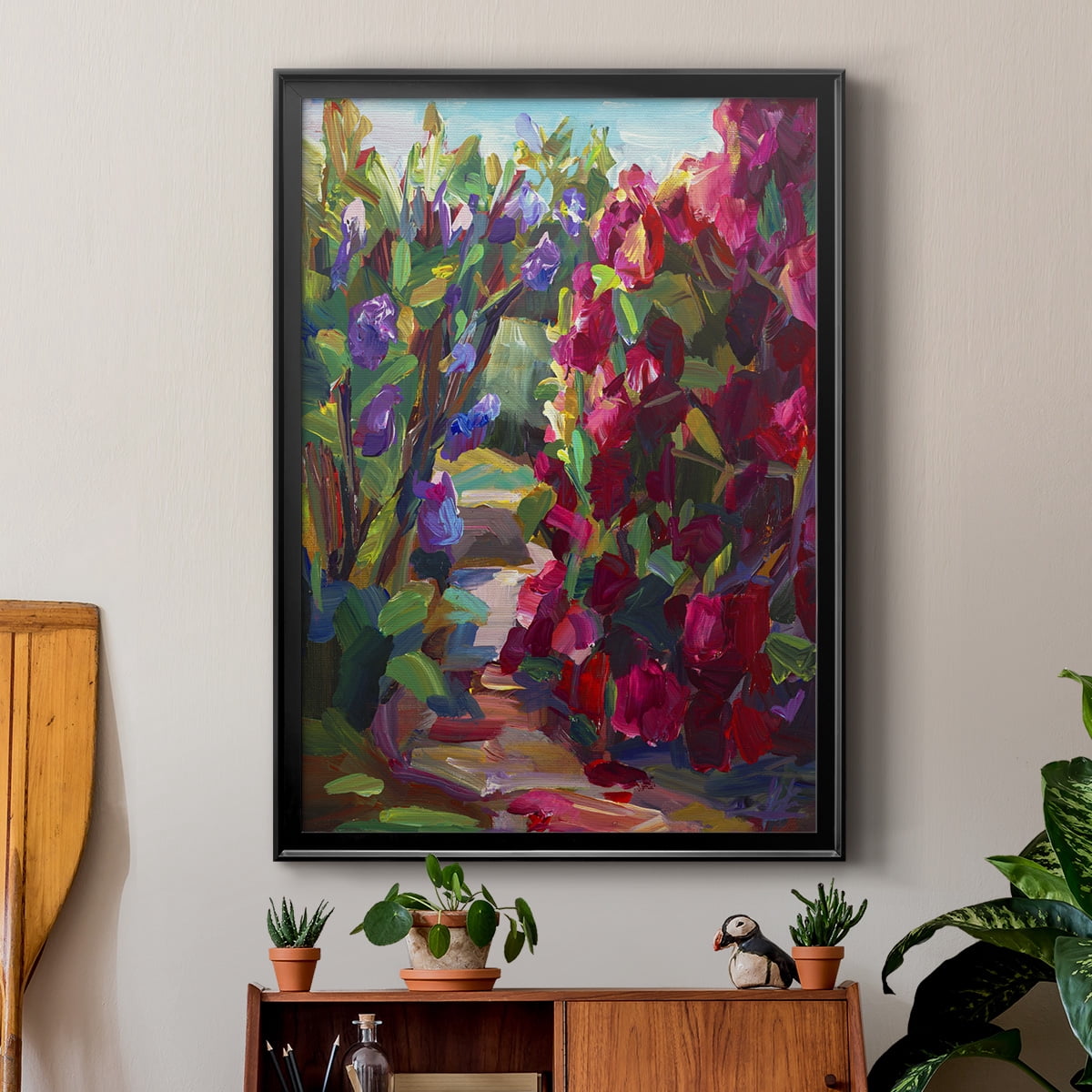 Lilacs & Rhodies Premium Framed Print - Ready to Hang