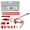 Red#6, variant on Car Jack 4 Ton Porta Power Kit, Portable Hydraulic Jack with Oil Hose, Auto Body Frame Repair Kit with Storage Case for Car Repair, Truck, Farm,Bottle Jack