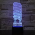 thumbnail image 1 of Lámpara LED de ilusión LED con luz nocturna 3D en forma de bombilla, 1 of 2