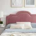 thumbnail image 5 of Modway Aviana Performance Velvet King Bed in Dusty Rose, 5 of 12
