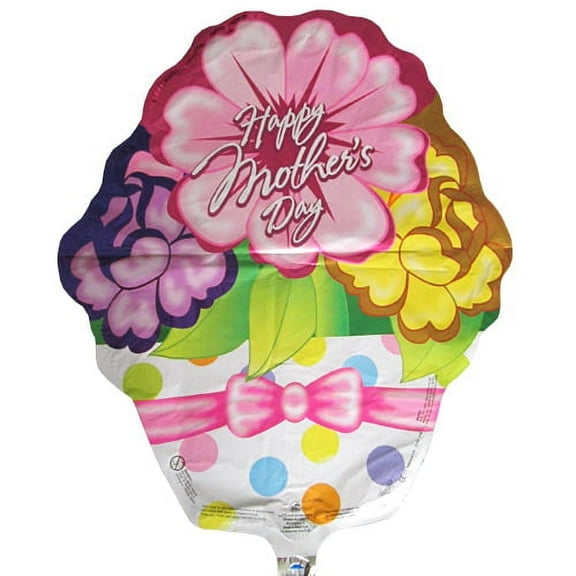 Various Flower Pot Foil Mylar Mothers Day Balloon (1ct)