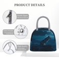 thumbnail image 4 of Fotbe Lonely Night Wolf Bolsa de Almuerzo con Estampado, Lonchera Aislada, Contenedor de Comida Reutilizable Tipo Cooler a Prueba de Fugas, 4 of 6