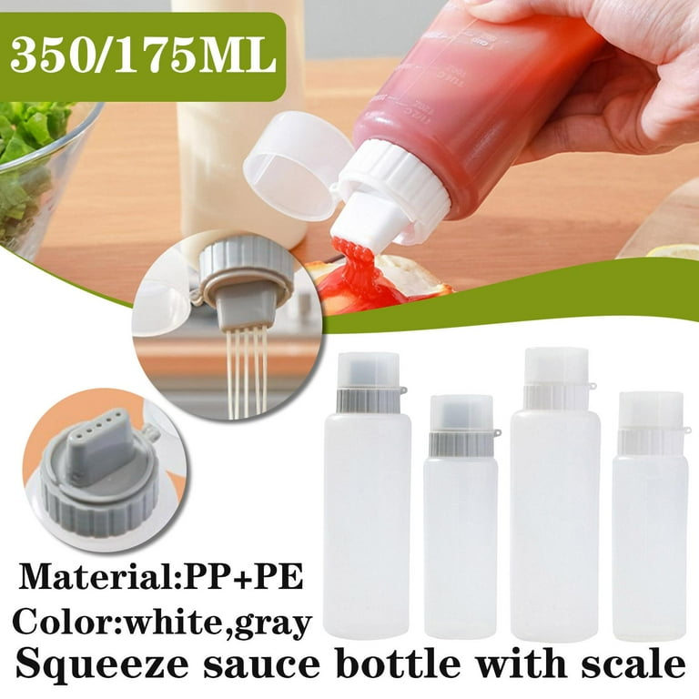 Easy-to-use Plastic Sauce Bottle With Scale - Perfect For Ketchup, Jam, And Salad  Dressing - Temu