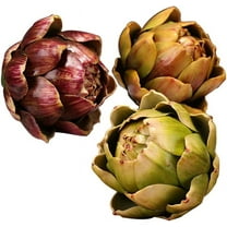3 PCS Lifelike Artificial Vegetables Plastic Artichoke Fake Fruit Home Kitchen Cabinet Decoration (Mix)