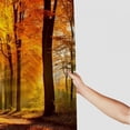 thumbnail image 3 of Shiartex Leaves Pretty Shower Curtain Set 100% Polyester Fiber Washable Curtain with Hooks 60x72, 3 of 7