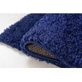 thumbnail image 3 of Ladole Rugs Solid Color Shaggy Meknes Durable Beautiful Turkish Indoor Area Rug Carpet in Navy Blue 5'3" x 7'6", 3 of 4