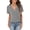 04-Light Gray, variant on Women's V Neck Short Sleeve Tops, Casual Loose Fit Ribbed Knit Blouses for 2026 Spring Summer Daily Wear