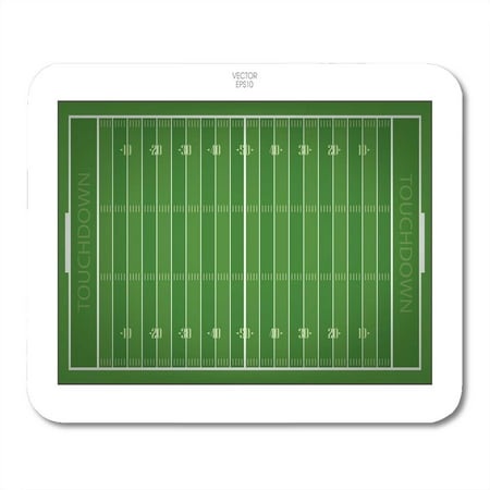 KDAGR Stadium Top Views of American Football Field Green Grass Pattern for Sport Down Mousepad Mouse Pad Mouse Mat 9x10