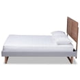 thumbnail image 2 of Baxton Studio Claudia King Size Light Gray Upholstered Wood Platform Bed, 2 of 11
