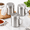 6 Oz, variant on 10 Oz Stainless Steel Dredge Set of 3 with Fine Medium and Coarse Holes