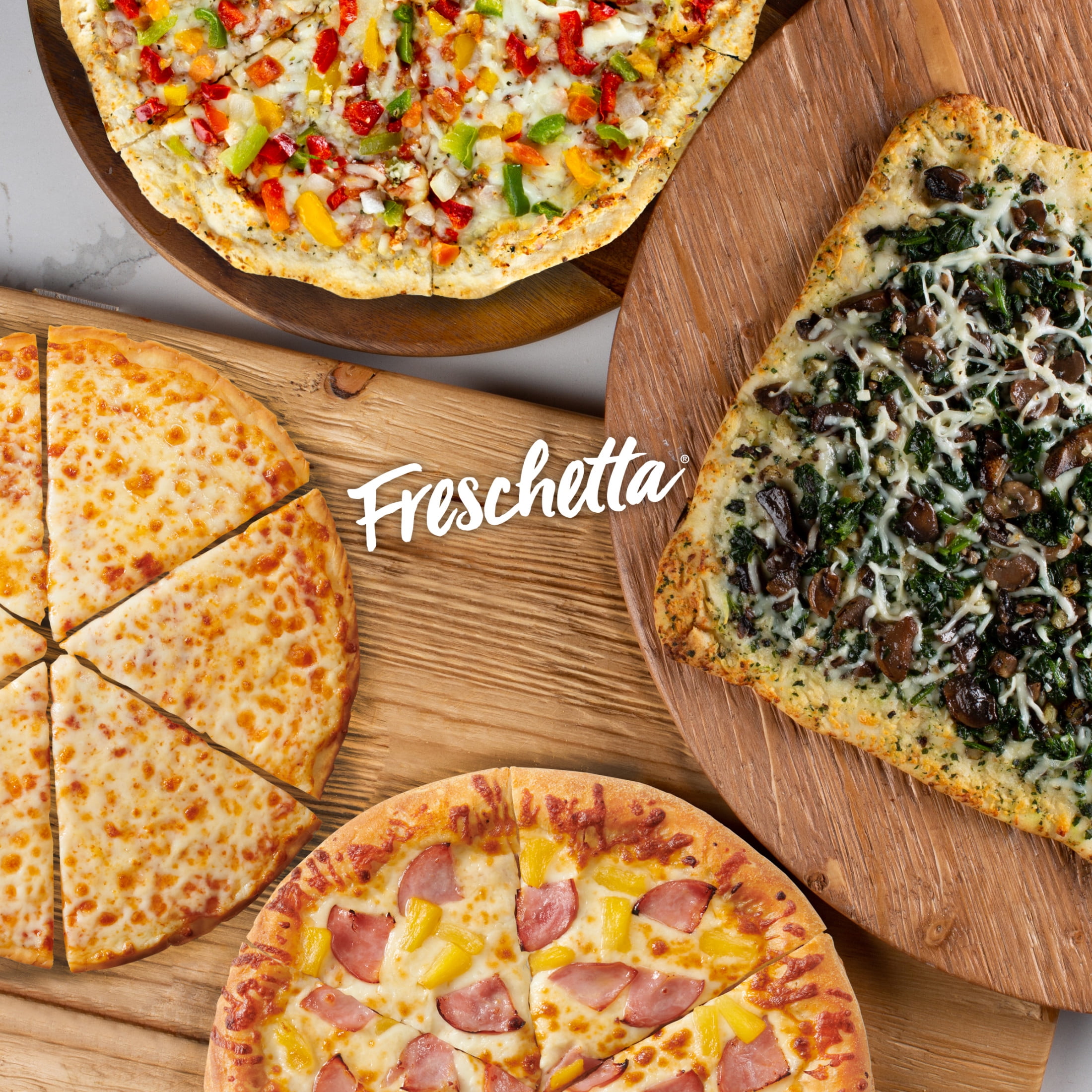 Freschetta Four Cheese Medley Gluten Free Thin Crust Frozen Pizza, 17.5 oz