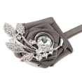 thumbnail image 3 of Seda Rose Boutonniere Ramillete Novio Broche Pin para boda de graduación Gris, 3 of 9