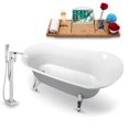 thumbnail image 3 of Tub, Faucet and Tray Set Streamline 70" Clawfoot NH1101GLD-100, 3 of 4