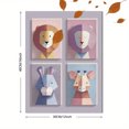 thumbnail image 3 of Cute Animal Geometric Canvas Print, Wall Decor for Living Room Bedroom Office Nursery Kids Room Dining Room, 3 of 8