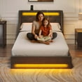 thumbnail image 5 of Greenstell Smart Charging Storage Bed Frame - 900lbs Capacity Noise-Free, Twin, Dark Gray, 5 of 8